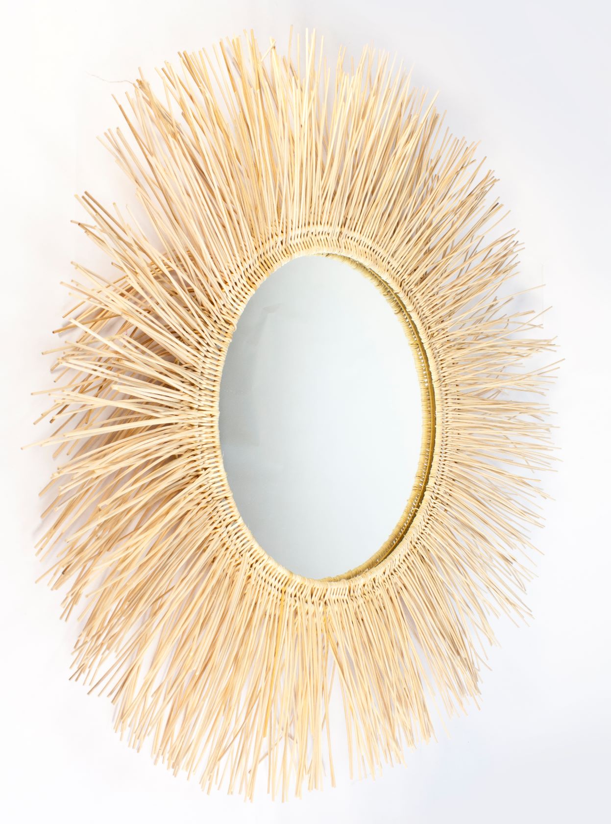 Miroir Fibres Naturelles Ø80cm